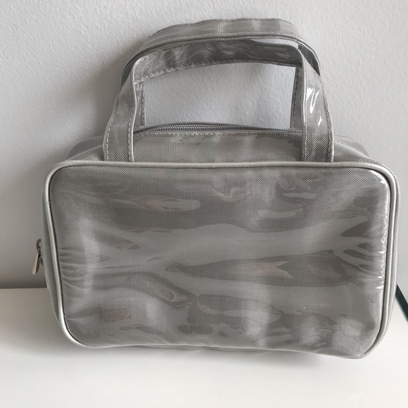 Marks & Spencer Space Silver Easy Clean Make Up Bag 90’s Y2K Vintage - Picture 4 of 15